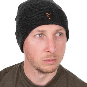 Зимна шапка Fox Collection Beanie Hat Black/Orange