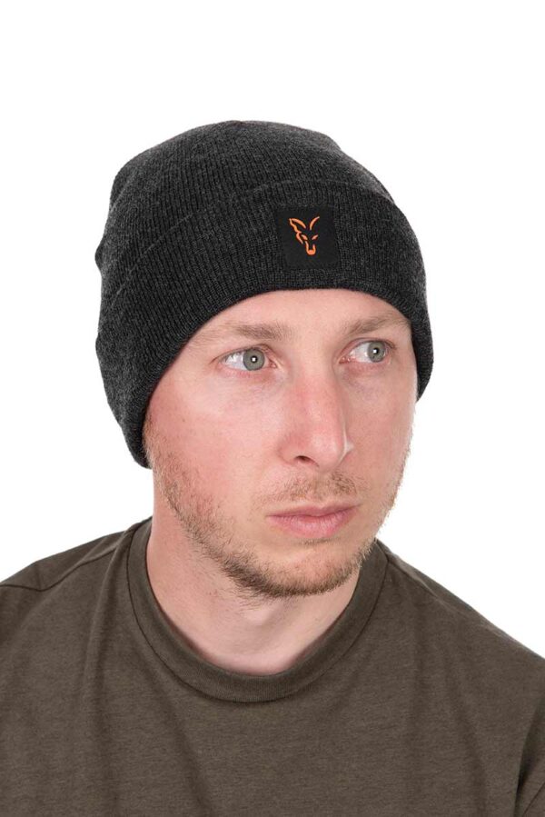 Зимна шапка Fox Collection Beanie Hat Black/Orange