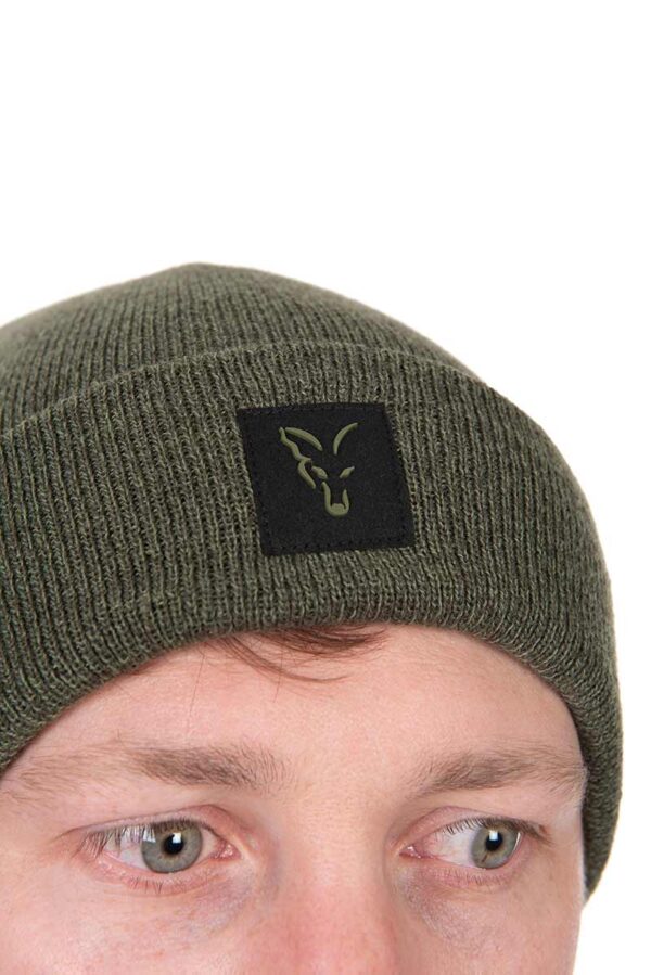 Зимна шапка Fox Collection Beanie Hat Green/Black - Image 3