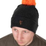 Зимна шапка Fox Collection Bobble Hat Orange/Black