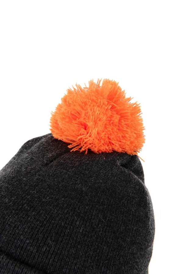 Зимна шапка Fox Collection Bobble Hat Orange/Black - Image 2