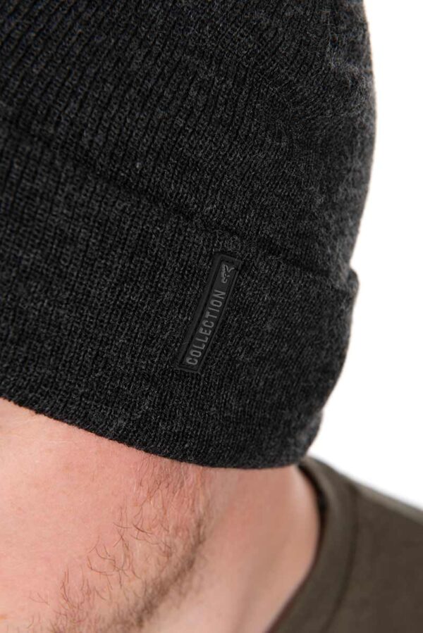 Зимна шапка Fox Collection Beanie Hat Black/Orange - Image 6