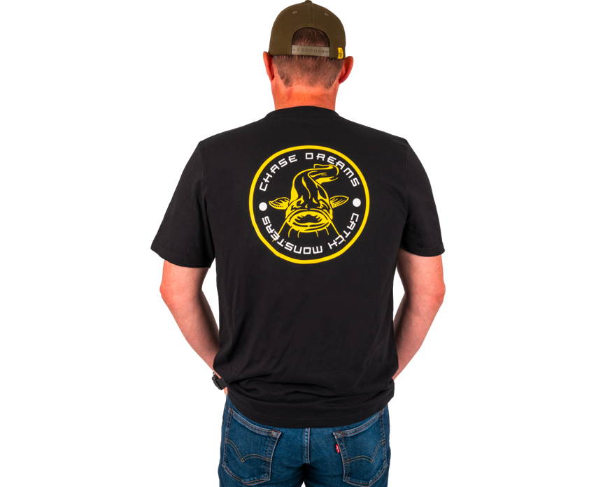 Тениска Black Cat Chase Dreams Black Tee - Image 2