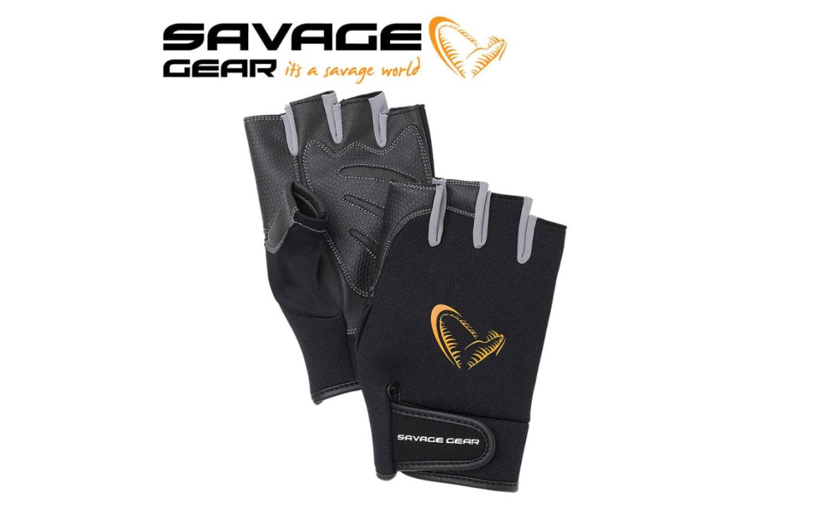 Ръкавици Savage Gear Neoprene Half Finger Glove XL Black